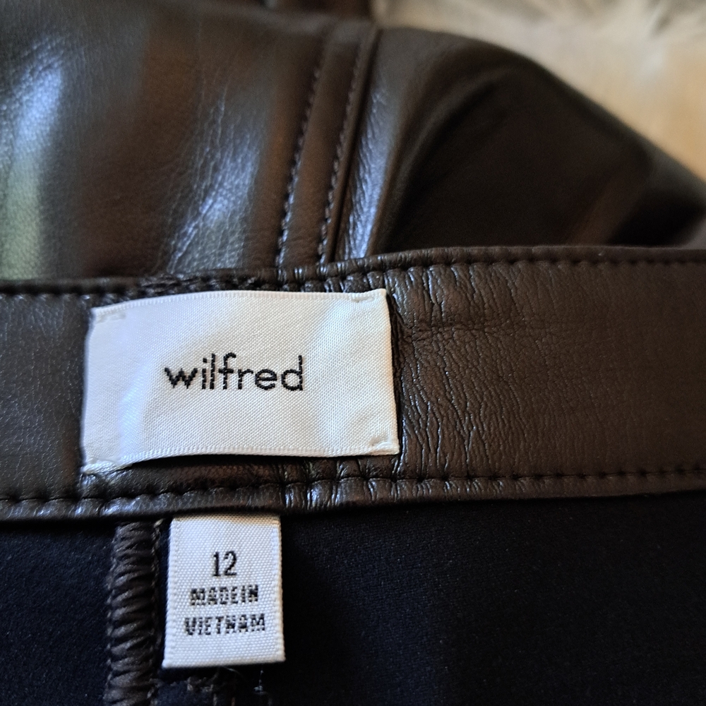 Wilfred Brown Leather Pants.